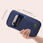 Porta Pasaporte Familiar (azul)